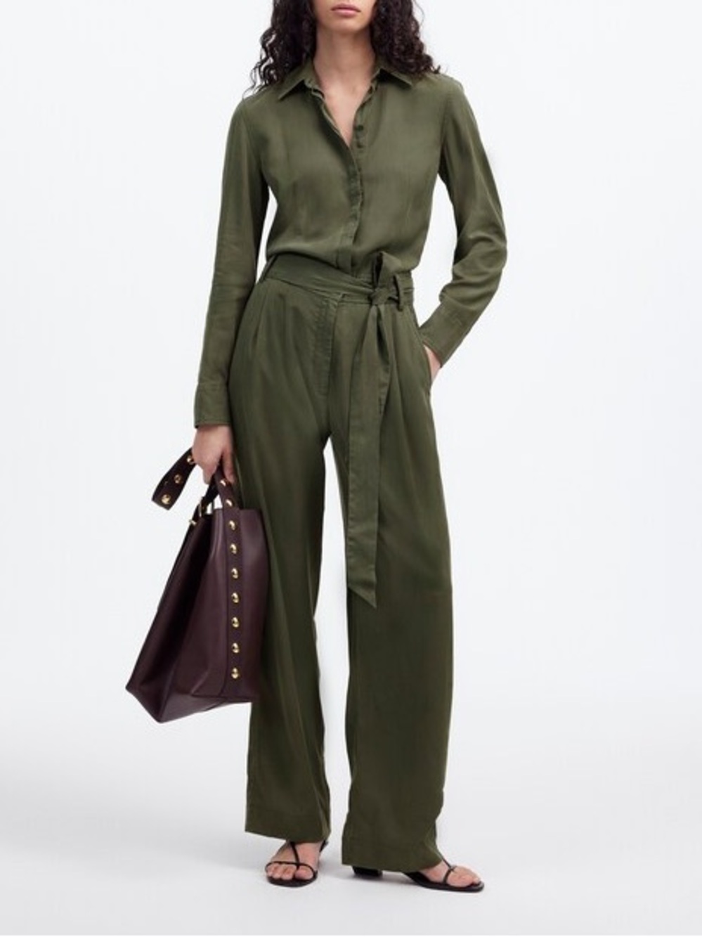 Madewell Olive Green Utility Jumpsuit